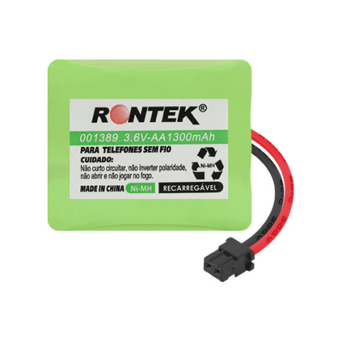 Bateria NiMh Para Telefone Sem Fio 3,6V 1300mAh 3xAA - Rontek