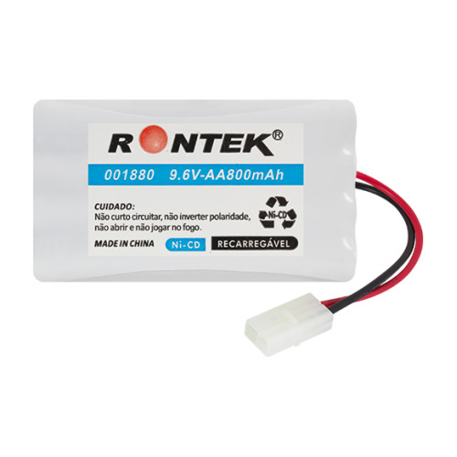 Bateria NiCd 9,6V 800mAh Conector 62006/2P - Rontek