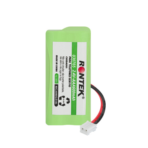 Bateria Para Telefone Sem Fio NiMh 2,4V 600mAh 2xAAA Conector A58