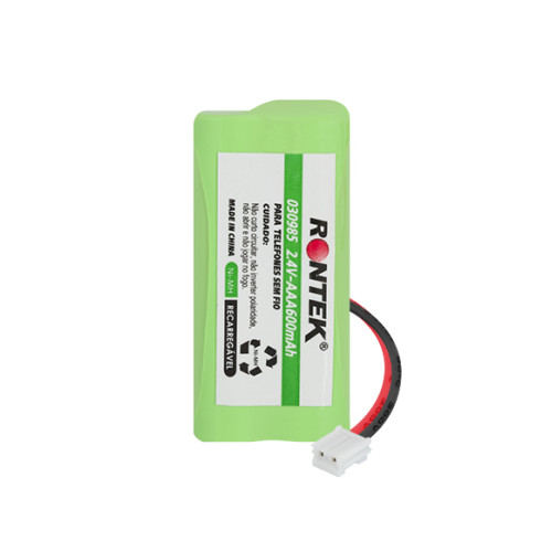 Bateria NiMh Para Telefone Sem Fio 2,4V 600mAh 2xAAA Conector A58