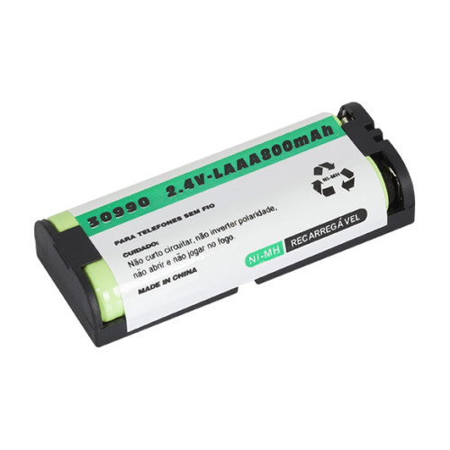 Bateria NiMh Para Telefone Sem Fio 2,4V 800mAh 2xLAAA P105