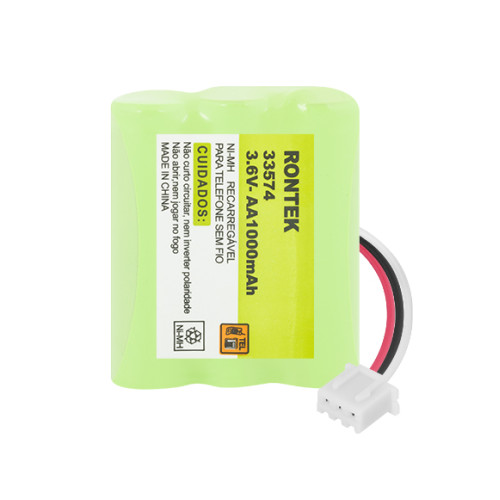 Bateria NiMh Para Telefone Sem Fio 3,6V 1000mAh 3xAA - Rontek