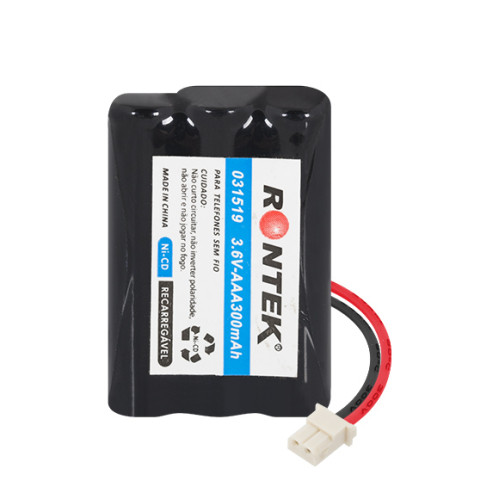 Bateria NiCd Para Telefone Sem Fio 3,6V 300mAh 3AAA - Molex